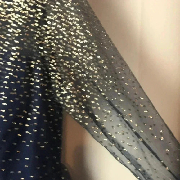 GIANNI BINI JR SZ 13 and SZ 11 NAVY/GOLD DRESS - Picture 3 of 12